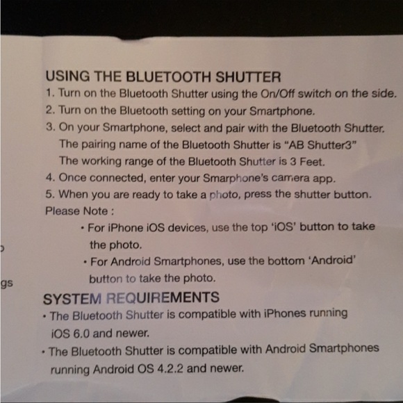 Mini Tripod With Bluetooth Shutter. NIB - Picture 3 of 3